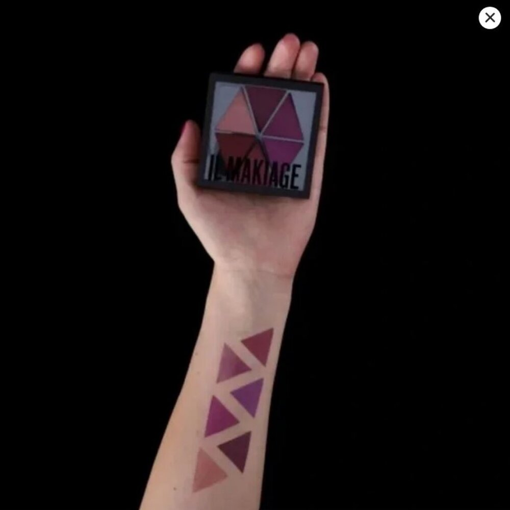 NIB. IL MAKIAGE Color Master Lip Palette - Violet Affair - Picture 3 of 11